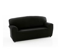 FAVERTI® Universal Elastic 3-Seater Sofa Cover from 180 to 220 cm | Reale Model | Black | Protective Sofa Cover | Jacquard Fabric Quality Protector Cotton Feel