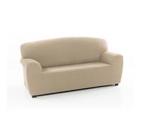 FAVERTI® Universal Elastic Sofa Cover 4 Seater from 220 to 260 cm | Reale Model | Beige | Protective Sofa Cover | Jacquard Fabric Quality Protector Cotton Feel