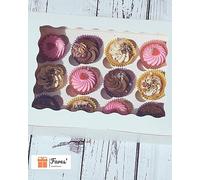 FAVES' CRAFT N MORE 12 Hole Window Cupcake Boxes White 12 hole Muffin Box Cake Box Cookie Box with removable insert clear Window Wedding Birthday (1)