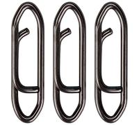 Faveten Power Clips, Fishing Tackle, Fly Fishing Accessories Speed Connector Stainless Steel Quick Change Lures for Fishing Line Leader Baits Hooks Weights 50 Pcs (Test 75 Pound)