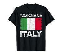 Favignana Italy Flag Distressed Sicilian Pride T-Shirt