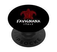 Favignana Italy Tribal Sea Turtle Island Design PopSockets Adhesive PopGrip