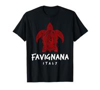 Favignana Italy Tribal Sea Turtle Island Design T-Shirt
