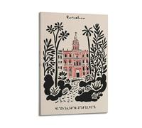 FAVIRXPYU City Travel Print Style Spain Barcelona Architecture Decorative Painting Canvas Wall Posters And Modern Family Bedroom Decor 12x18inch(30x45cm)