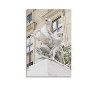 FAVIRXPYU Paris France Classical Stone Horse Taming Figure Art Sculpture Decorative Painting Canvas Wall Posters And Modern Family Bedroom Decor 20x30inch(50x75cm)