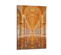 FAVIRXPYU Religious Architecture Art UAE Abu Dhabi Mosque Decorative Painting Canvas Wall Posters And Modern Family Bedroom Decor 08x12inch(20x30cm)