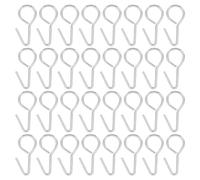 FAVOMOTO 100 Pieces S Hook Rings Car Interior Installation Seat Covers Cover Closure Shaped Fasteners Multi-Functional Metal Hooks Secure