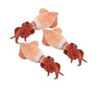 FAVOMOTO 3pcs Mini Squid Model Sea Decor Ocean Decor Calamari Squid Decoration Food Models Toy Simulation Animal Model Food Models for Teaching Artificial Meat for Display Toy Squid Pvc