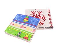 FAVOMOTO 40pcs Christmas Cloth Set Cotton Fabric Christmas Fabric Bundles Sewing Square Fabric Scraps Christmas Tree Cotton Fabric Christmas Cotton Material Fabrics Patchwork Quilt