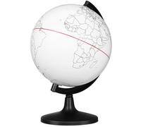 FAVOMOTO Educational Model DIY Coloring Graffiti Blank Globe Paint Your Own Educational Globe Unfinished Erasable Model Coloring Graffiti Blank Rotating World Map s