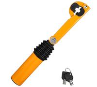 FAVOMOTO Handbrake to Gear Stick Lock Electronic Brake Lock Handbrake Gear Lock Professional Car Anti- Theft Gear Lock Crook Locks for Cars Brake Pedal Lock Steering Wheel Lock Twin Bar