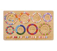 Favonuovy Bead Boards for Jewelry Making with 8 Bracelet Sizes Bamboo Bracelet Making Beading Tray 4.5" 5” 5.5” 6” 6.5" 7" 7.5" 8” Wooden Bracelet Sizer Measurement Design Tool