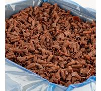 Favorich Milk Chocolate Curls 4kg - 36% Cocoa Dessert Topping & Decoration