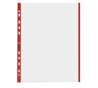 Favorit 100460030 Transparent Envelopes Universal Perforated 21 x 29.7 cm Red