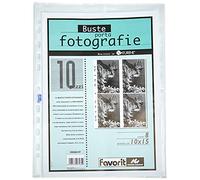 Favorit 100460147 - Photo Envelope 8 Pockets, 10 x 15 cm, Transparent