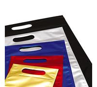 Favorit 20 Metallic Silver Envelopes, with Handle and Adhesive Closure Format 18X27 Cm