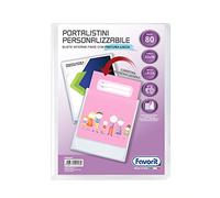 Favorit 400090487 Customizable Premium Display Book 80 Envelopes Transparent