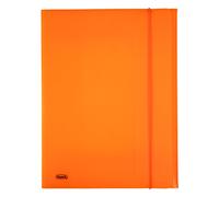 Favorit 400102282 Folder with 3 Flaps Elastic, 24 x 33 cm, Neon Orange
