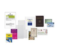 Favorit 400102316 Envelope A U with Top Opening, 5.4 x 8.5 cm, Transparent, 100 Pieces