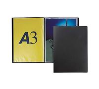 Favorit 400136593 Display Book with 20 Envelopes, 29.7 x 42 cm, Black