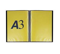 Favorit 400136594 Display Book with 40 Envelopes, 29.7 x 42 cm, Black