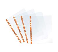 Favorit 400136861 Envelopes, Universal Puncture, Inner Size 22x30 cm, Smooth Finish, for A4 Sheets, Pack of 25, with Neon Orange Stripe
