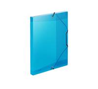 Favorit Lumina 400116646 Folder 3 Flaps with Elastic Band 24 x 32 cm Spine 2.5 cm Blue