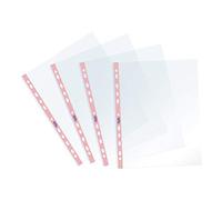 Favorit Pack of 25 High-Gloss Perforated Envelopes 22 x 30 cm Transparent with Coloured Stripes Pastel Powder