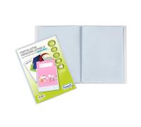 Favorit, Personalised Display Book with 120 Smooth Envelopes, Front Pocket, 22 x 30 cm, Transparent