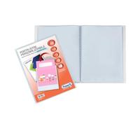 Favorit, Personalised Display Book with 30 Smooth Envelopes, Front Pocket, 22 x 30 cm, Transparent
