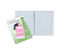 Favorit, Personalised Display Book with 50 Smooth Envelopes - Front Pocket, 22 x 30 cm, Transparent