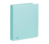 Favorit Polypropylene Pastel Binder 22 x 30 cm, 4 Round Rings with 30 mm Diameter, Pastel Blue