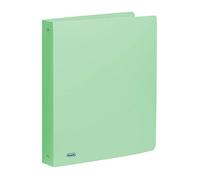 Favorit Polypropylene Pastel Binder 22 x 30 cm, 4 Round Rings with 30 mm Diameter, Pastel Green