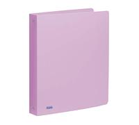 Favorit Polypropylene Pastel Binder 22 x 30 cm, 4 Round Rings with 30 mm Diameter, Pastel Lilac