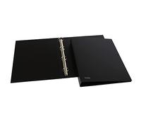 Favorit Sprint Cardboard Ring Binder, 22 x 30 cm, 4 Round Rings 30 mm, Black