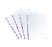 Favorit Transparent Envelopes, Universal Puncture, Inner Size 22 x 30 cm, Smooth Finish, for A4 Sheets, Pack of 25 Banda Con Fori Lilla Pastello