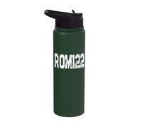 Favorite Bible Verse Romans 12 2 Transformed Renewing Mind Stainless Steel Insulated Water Bottle