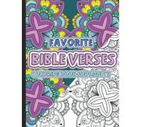 Favorite Bible Verses Coloring Book for Adults: 40 Easy Beautiful Floral Mandala Designs with Inspirational Psalms and Proverbs