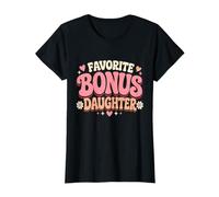 Favorite Bonus Daughter Groovy Proud Stepmom Blended Family T-Shirt
