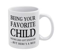 Favorite Child Funny Mug - 11oz Ceramic Gift for Mom & Dad from Daughter