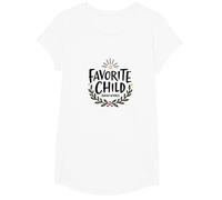 Favorite Daughter Sweatshirt | Favorite Child Award Winner T-Shirt, Girls, White, Medium