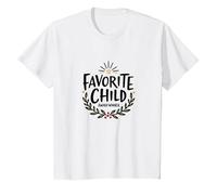 Favorite Daughter Sweatshirt | Favorite Child Award Winner T-Shirt, Kids, White, 8 Years