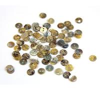 Favorite Findings Shell Buttons, 8mm Natural PearlRound Agoya Buttons 100PCS