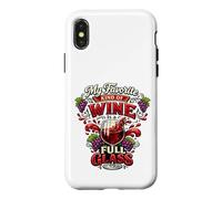 Favorite Kind of Wine Is a Full Glass Drinking Humor Case for iPhone X/XS