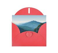 Favorite Mountains And Waters Elegant Greeting Card On Pearl Paper - Premium Shimmering Design For Christmas, Birthday, Wedding & Valentine’s Day Celebrations