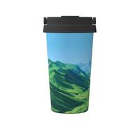 Favorite Mountains and Waters Portable Insulated Coffee Mug â€“ Stylish Full-Print Vacuum Insulated Mug, Perfect for Travel, Office, and Car Use