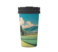 Favorite Mountains and Waters Portable Insulated Coffee Mug â€“ Stylish Full-Print Vacuum Insulated Mug, Perfect for Travel, Office, and Car Use