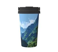 Favorite Mountains and Waters Portable Insulated Coffee Mug â€“ Stylish Full-Print Vacuum Insulated Mug, Perfect for Travel, Office, and Car Use