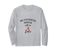 Favorite People Call Me Lola Filipino Tagalog Grandma Long Sleeve T-Shirt