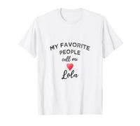 Favorite People Call Me Lola Filipino Tagalog Grandma T-Shirt